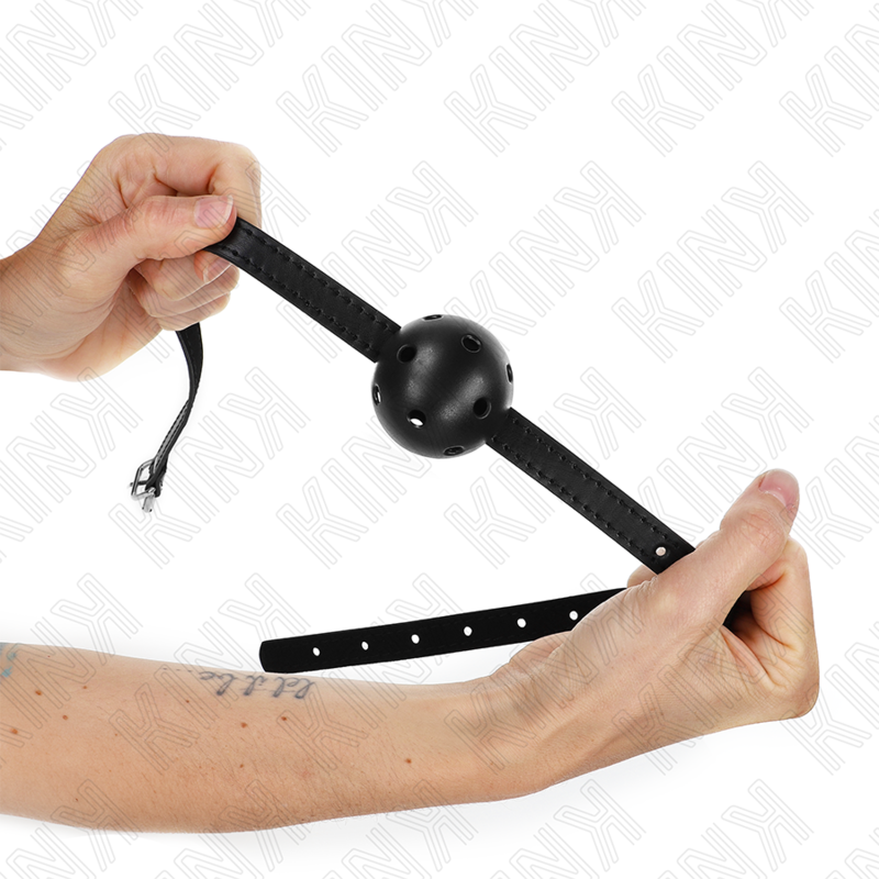 Kink Collar & Gag-Simplicity Negru Ball Gag Respirabil 4.5 cm 1 img 187321 ace03017e95ac0d88567f148b7f279ad 1
