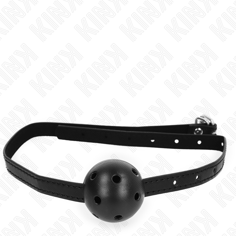 Kink Collar & Gag-Simplicity Negru Ball Gag Respirabil 4.5 cm 4 img 187322 4d24a36de4b2bc7086f290320726fa4d 1