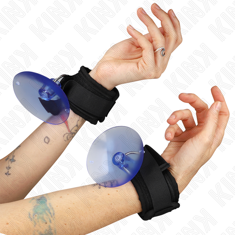 Kink Wrist Restraint-Cătușe cu Ventuză pentru Încheieturi Negru 1 img 187384 3c74f65793822172fa3d8ac2048205d1 1