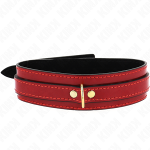 Kink Collar & Gag-Colier Reglabil Bordeaux cu Detalii Aurii 7 Kink Collar & Gag-Colier Reglabil Bordeaux cu Detalii Aurii - imagine 2