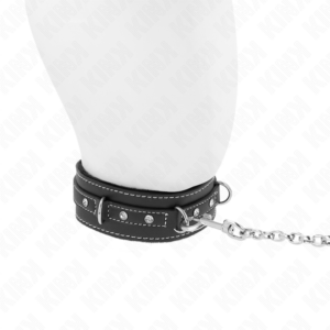 Kink Collar & Gag-Colier din Pvc și Piele cu Curea 105 cm, Nit 8 Kink Collar & Gag-Colier din Pvc și Piele cu Curea 105 cm, Nit - imagine 3