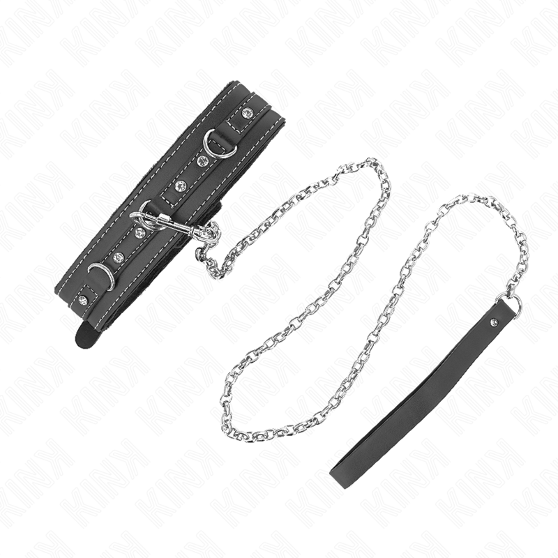 Kink Collar & Gag-Colier din Pvc și Piele cu Curea 105 cm, Nit 5 img 187545 53041f6b074b3a8412d4d2a5907a1376 1