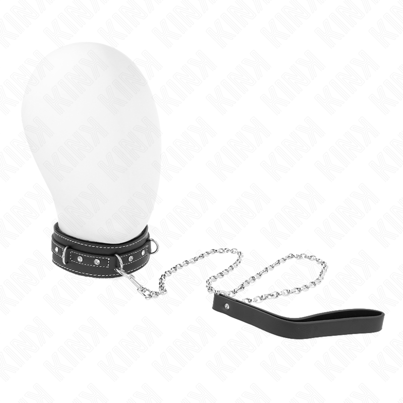 Kink Collar & Gag-Colier din Pvc și Piele cu Curea 105 cm, Nit 1 img 187546 b3b8ca3a49f5e5fe365feba7770c71bf 1