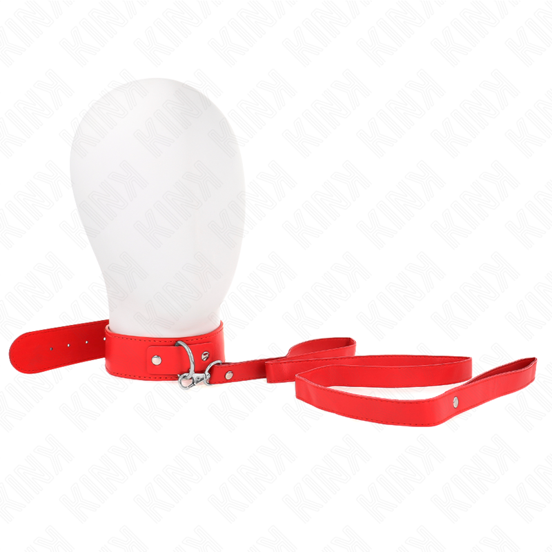 Kink Collar & Gag-Guler cu Curea 116 cm Roșu, Chingă Reglabilă 1 img 187552 fad8c00616e9f4671474e1d0eed59d25 1