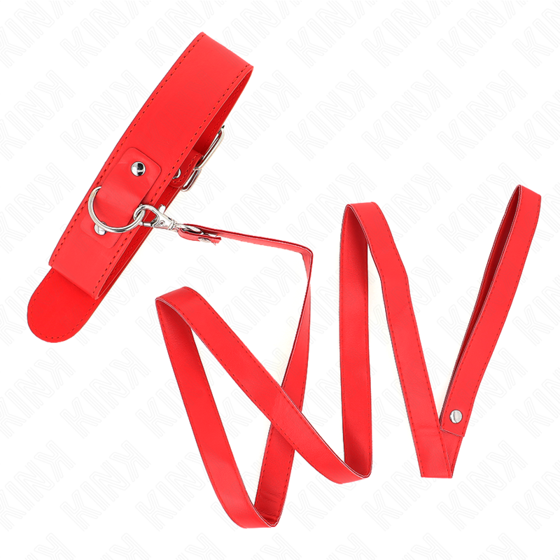 Kink Collar & Gag-Guler cu Curea 116 cm Roșu, Chingă Reglabilă 5 img 187553 6a9140d68e349946dd4018a197cb5848 1