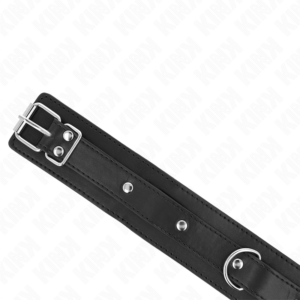 Kink Collar & Gag-Colier cu Lesă 65 cm, 1 Inel, Ajustabil 38-49 - imagine 5