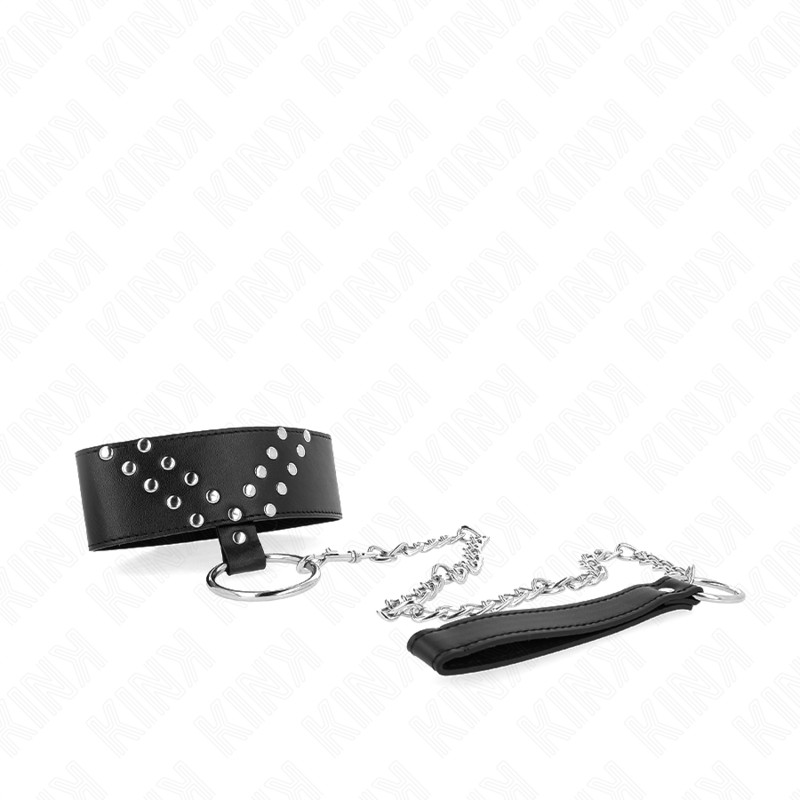 Kink Collar & Gag-Colier cu Centură 65 cm cu Nit V Reglabil 2 img 187573 39268b8fe710eccc67ed5b771f737391 1