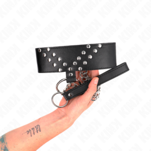 Kink Collar & Gag-Colier cu Centură 65 cm cu Nit V Reglabil 9 Kink Collar & Gag-Colier cu Centură 65 cm cu Nit V Reglabil - imagine 4