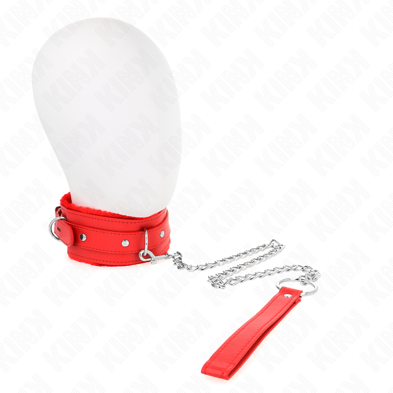 Kink Collar & Gag-Zgardă cu Lesă 65 cm cu Restricții Roșu 36-42 1 img 187577 6077f06b94c552df9ac2c61c35ae7482 1