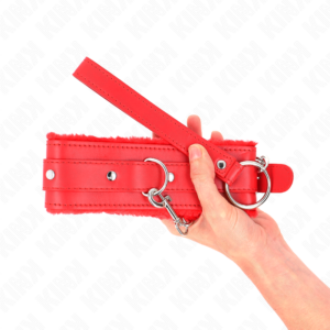 Kink Collar & Gag-Zgardă cu Lesă 65 cm cu Restricții Roșu 36-42 11 Kink Collar & Gag-Zgardă cu Lesă 65 cm cu Restricții Roșu 36-42 - imagine 5