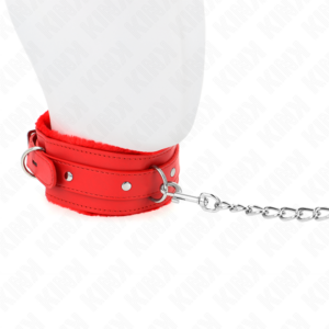 Kink Collar & Gag-Zgardă cu Lesă 65 cm cu Restricții Roșu 36-42 9 Kink Collar & Gag-Zgardă cu Lesă 65 cm cu Restricții Roșu 36-42 - imagine 3
