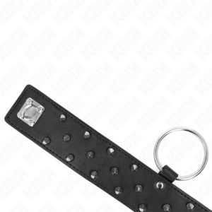 Kink Collar & Gag-Colier cu Lesă 65 cm, cu Nituri Argintii 8 Kink Collar & Gag-Colier cu Lesă 65 cm, cu Nituri Argintii - imagine 3