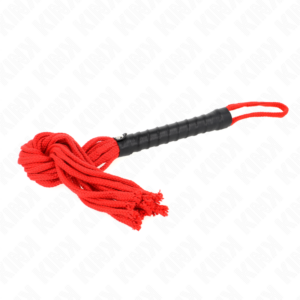 Kink Impact & Touch-Roșu Rope Whip 56 cm 8 Kink Impact & Touch-Roșu Rope Whip 56 cm - imagine 3