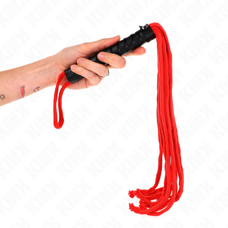 Kink Impact & Touch-Roșu Rope Whip 56 cm 1 img 187635 b7bfe5532f0044515e0b2a1e3abad751 1