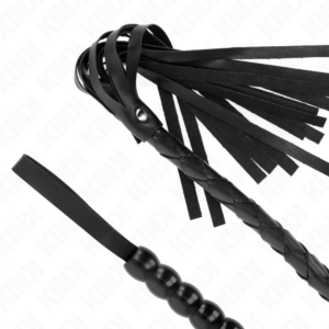 Kink Impact & Touch-Bici Șarpe cu Mărgele 80 cm-Piele Ecologica 8 Kink Impact & Touch-Bici Șarpe cu Mărgele 80 cm-Piele Ecologica - imagine 4
