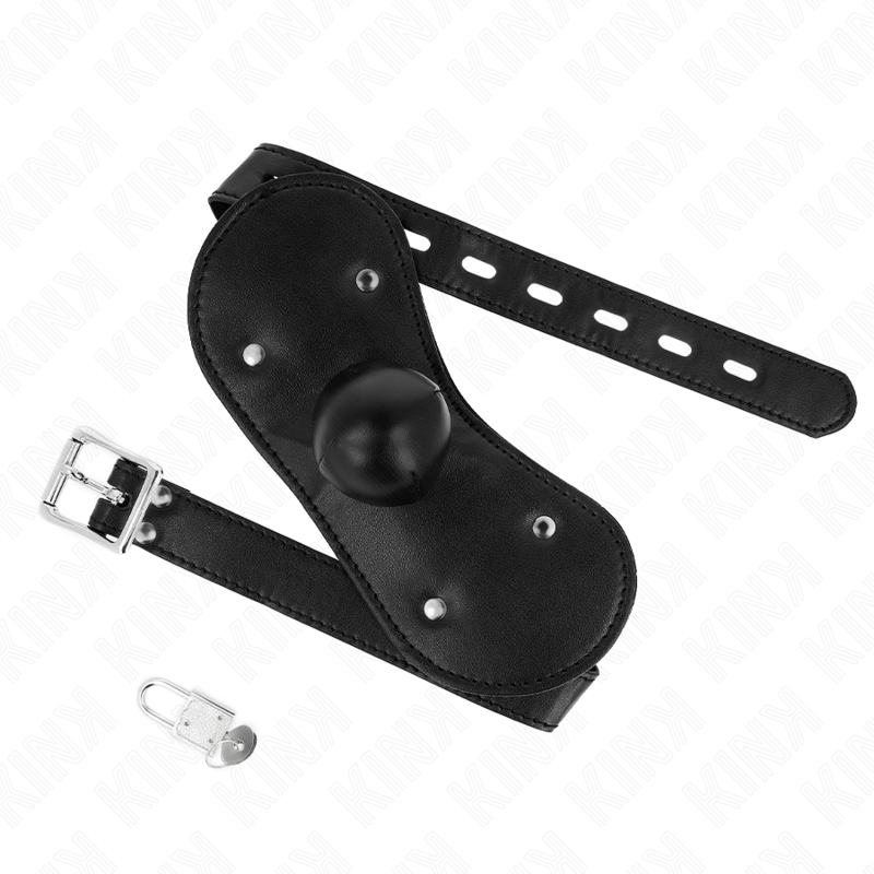 Kink Collar & Gag-Gag cu Bilă și Mască de Gură cu Lacăt Reglabil 2 img 187655 6435329c3ecf54d0d0182215e3740215 1