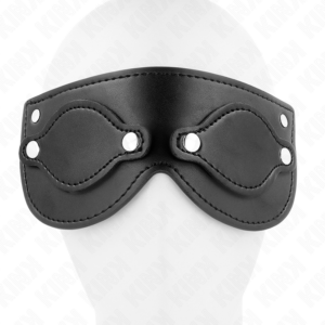 Kink Masked Allure-Mască din Piele Ecologică cu Acoperitoare 8 Kink Masked Allure-Mască din Piele Ecologică cu Acoperitoare - imagine 4