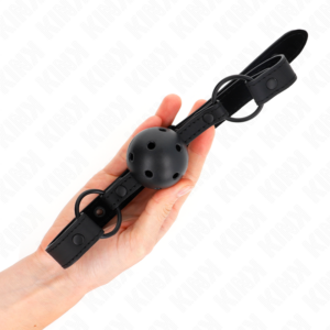 Kink Collar & Gag-Gag cu Bilă Neopren 4.5 cm - Curea Reglabilă 7 Kink Collar & Gag-Gag cu Bilă Neopren 4.5 cm - Curea Reglabilă - imagine 3