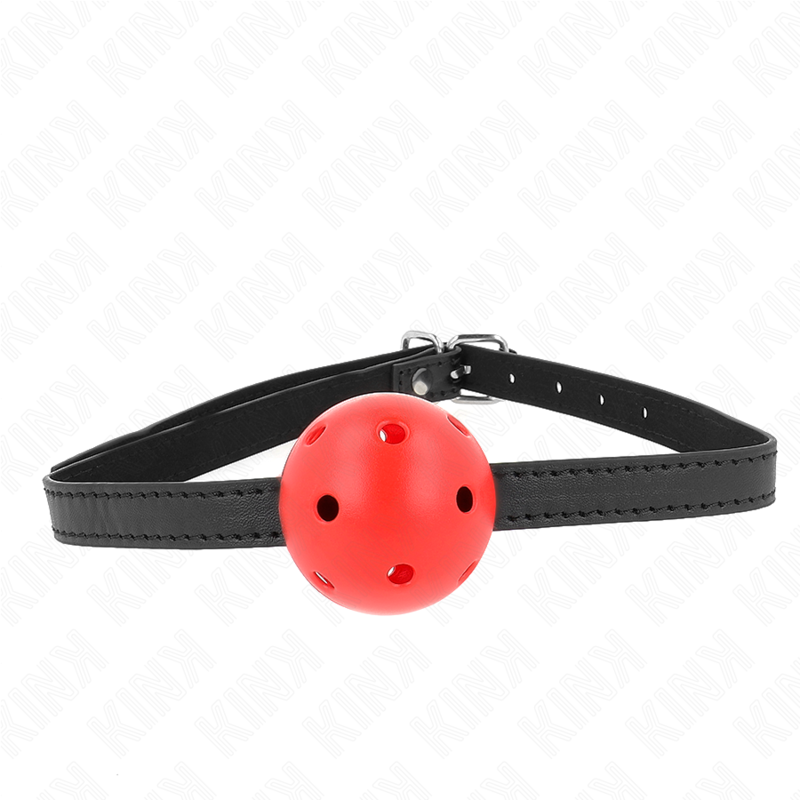 Kink Collar & Gag-Simplicity Red Ball Gag Respirabil 4.5 cm, 62 1 img 187696 ce5edab59b572a1d572430e8447cb9a9 1