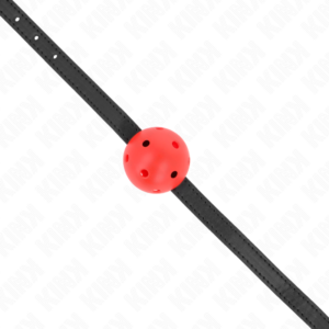 Kink Collar & Gag-Simplicity Red Ball Gag Respirabil 4.5 cm, 62 7 Kink Collar & Gag-Simplicity Red Ball Gag Respirabil 4.5 cm, 62 - imagine 3