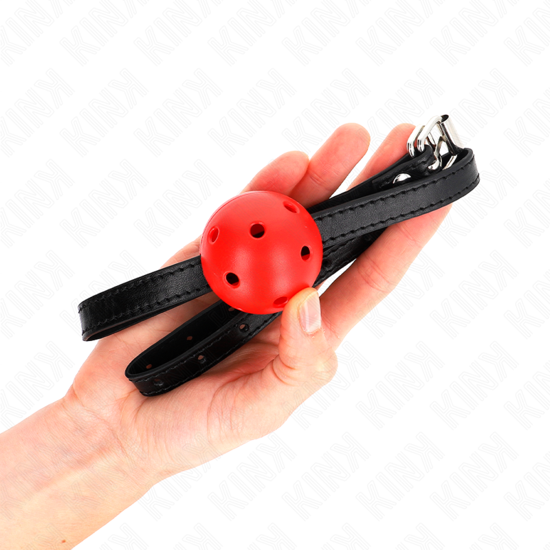 Kink Collar & Gag-Simplicity Red Ball Gag Respirabil 4.5 cm, 62 4 img 187698 738ee83c5b7fccd693f395bcb713bf68 1
