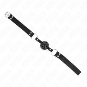 Kink Collar & Gag-Gag cu Bilă Respirabil 4 cm cu Nituri Duble 7 Kink Collar & Gag-Gag cu Bilă Respirabil 4 cm cu Nituri Duble - imagine 3