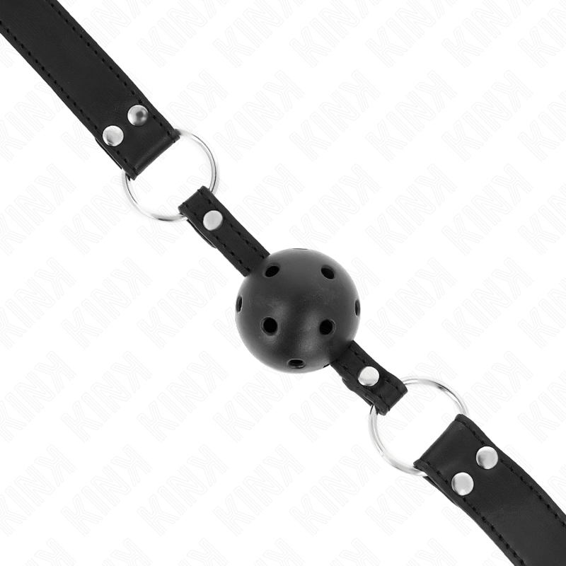 Kink Collar & Gag-Gag cu Bilă Respirabil 4 cm cu Nituri Duble 2 img 187710 09b8050476e21cb1634f744182418e41 1