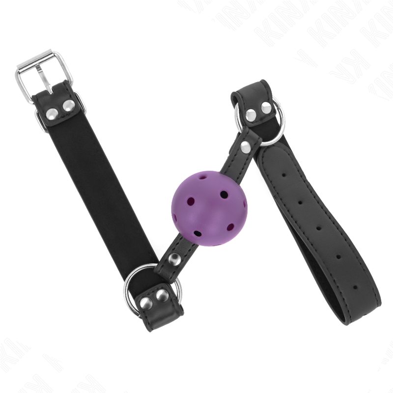 Kink Collar & Gag-Gag Minge Respirabilă 4 cm cu Dublu Nit, Mov 4 img 187713 988f85dfe21773abc7bcc3cefcfce42b 1
