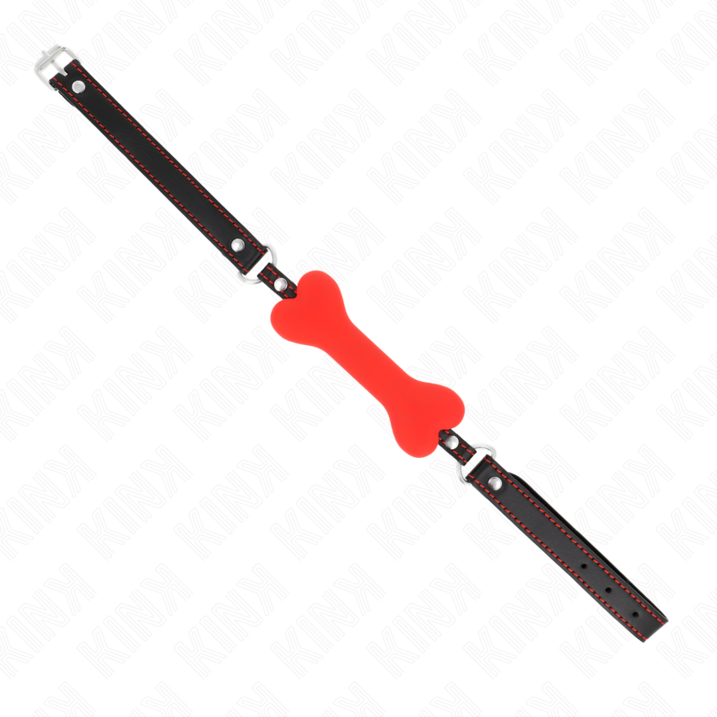 Kink Collar & Gag-Red Bone 12 cm Gag 63 X 2 cm-Silicon 3 img 187720 68f93c07e5b7d380ea3ff24b1d6a3de4 1