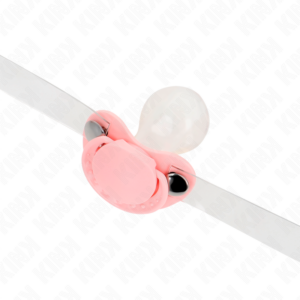 Kink Collar & Gag-Morsă Tip Suzetă Roz 5.5 X 4 cm Ajustabilă - imagine 4