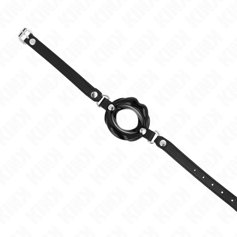Kink Collar & Gag-Lip 8 cm Gag cu Bretea din Imitatie Piele 3 img 187732 a4bb968b35dac4d123e94b142ca441f2 1