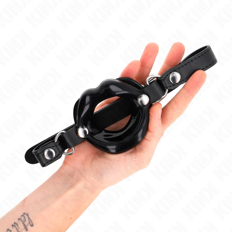 Kink Collar & Gag-Lip 8 cm Gag cu Bretea din Imitatie Piele 2 img 187734 25647a55de031965046c95588ade7ae0 1
