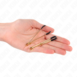 Kink - Cleme Subțiri pentru Sfârcuri Aurii, 7 cm - imagine 4