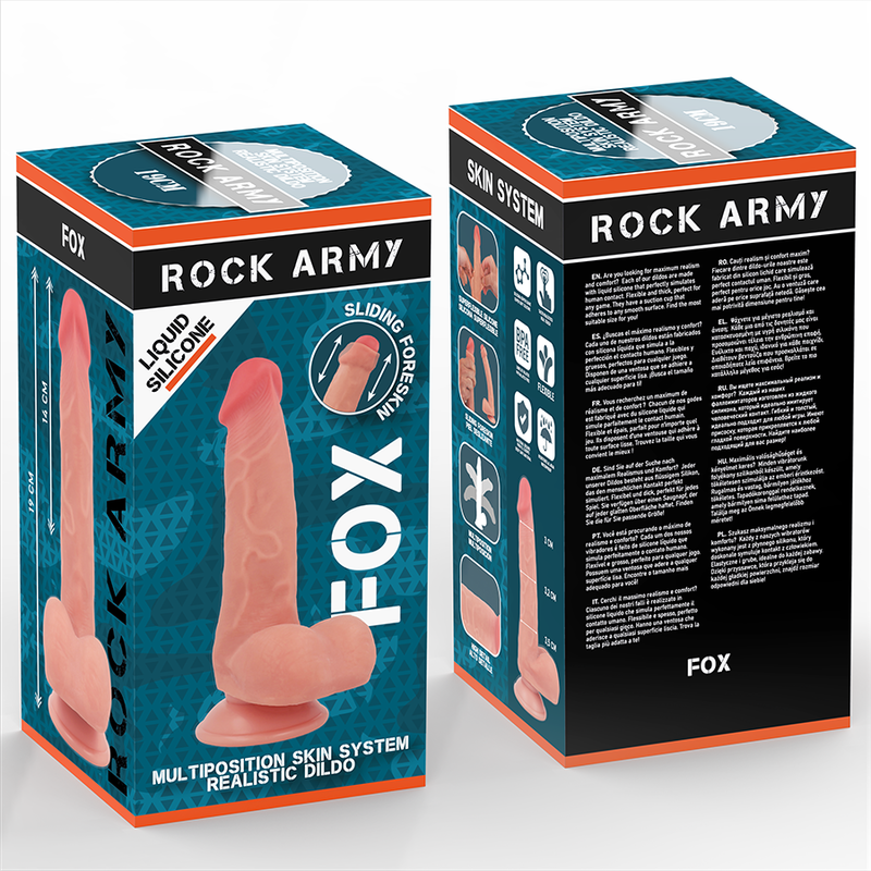 Rock Army-Liquid Silicone Fox 19 cm -o- 3.2 cm-Waterproof, Ventuza 8 img 187832 7582b45f502a2e117a85886f90930d59 1