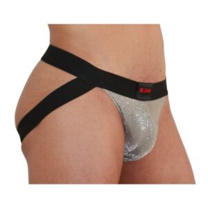 Burn-001 Jock Shiny Bej/Negru, S/M/L/XL · Lenjerie Barbati