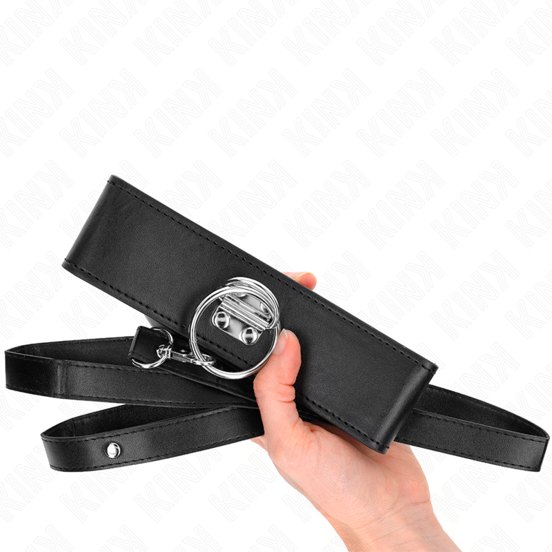 Kink Collar & Gag-Lesă cu Nituri 116 cm Guler cu Curea Imitație 3 img 188721 02b25bc4c25437c69f5844b71ca54622 1