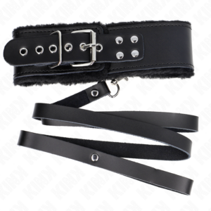 Kink Collar & Gag-Colier cu Centură 116 cm cu Curea din Piele - imagine 4