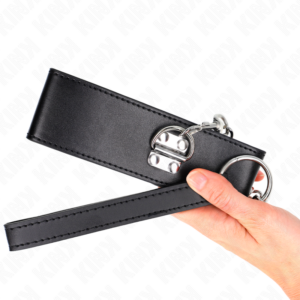 Kink Collar & Gag-Colier cu Ham 65 cm, Bretea Lată Neagră 12 Kink Collar & Gag-Colier cu Ham 65 cm, Bretea Lată Neagră - imagine 6