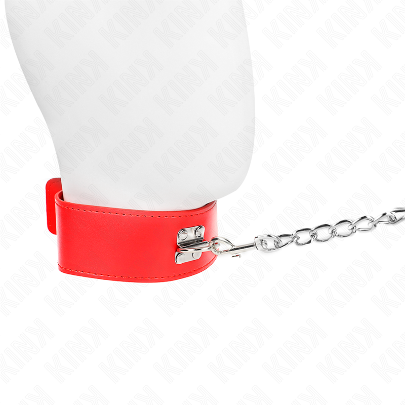 Kink Collar & Gag-Colier cu Curea 65 cm cu Chingă Lată Roșie 5 img 188751 831369cc49fa6ef0135d3fc244b6f6d9 1
