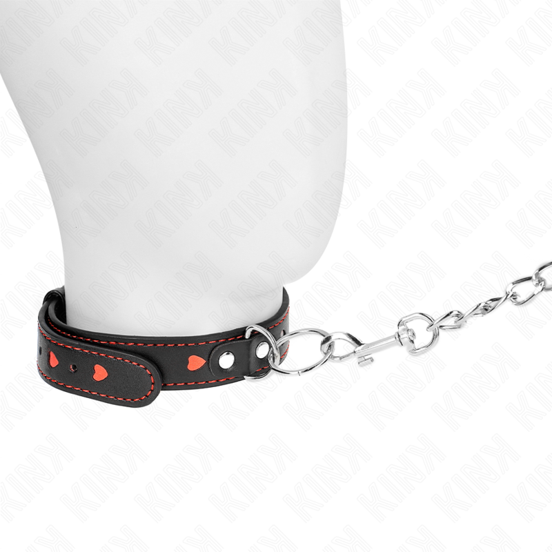 Kink Collar & Gag-Colier cu Curea 65 cm Detalii Inimă 52.5 X 2.5 cm 2 img 188773 4c062f28c2dbfc645323517370497401 1