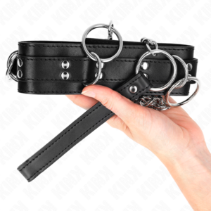 Kink Collar & Gag-Colier Slavery 3 Inele cu Ham 80 cm 53 X 5 10 Kink Collar & Gag-Colier Slavery 3 Inele cu Ham 80 cm 53 X 5 - imagine 4