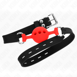 Kink Collar & Gag-Gag din Silicon Complet 55 X 2 cm cu Mingea 4 8 Kink Collar & Gag-Gag din Silicon Complet 55 X 2 cm cu Mingea 4 - imagine 3
