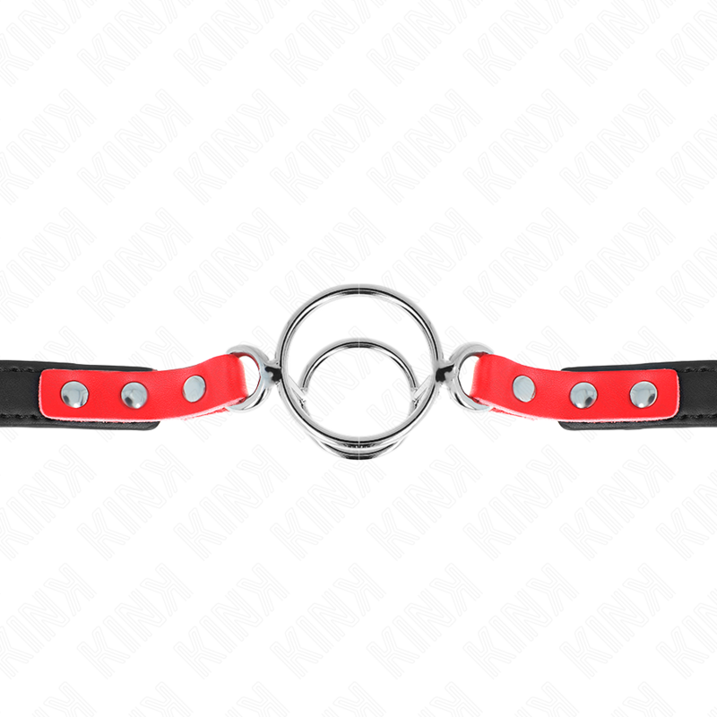 Kink Collar & Gag-Mordac cu Inele Multiple o 4/4.8 cm Roșu 38 X 4 img 188934 c16a0d4a706e33c1e0783397529d3f2d 1