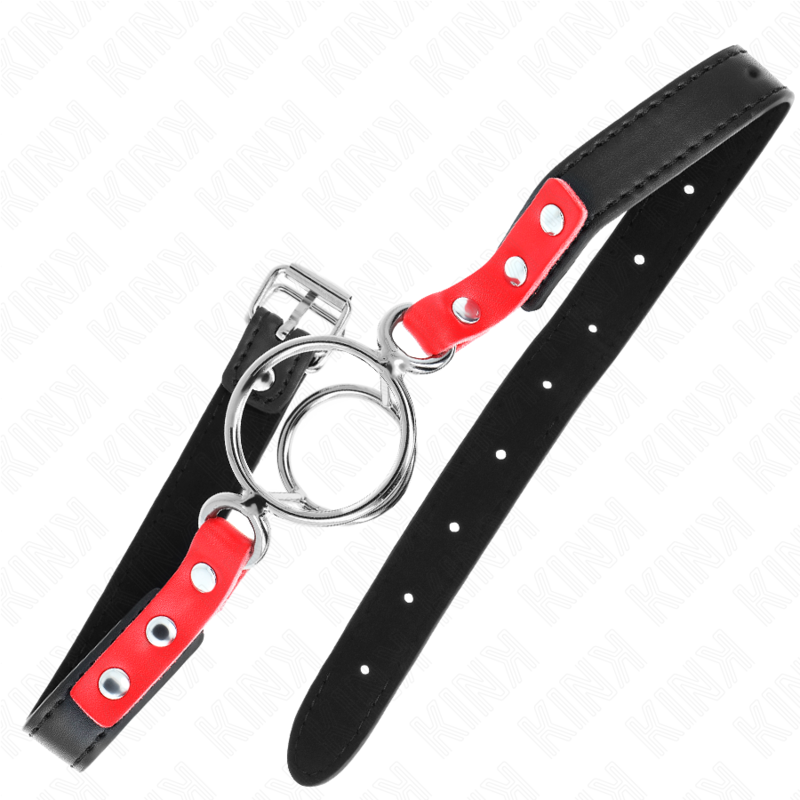 Kink Collar & Gag-Mordac cu Inele Multiple o 4/4.8 cm Roșu 38 X 2 img 188936 1bef1354a317a0fa145722aa35a45117 1