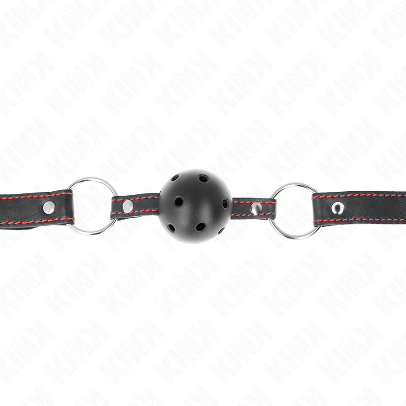 Kink Collar & Gag-Gag Sferic Dur Gol Negru Model 2 65 X 2.5 cm 4 img 188942 361898d8f799155e497fe6adc003246f 1