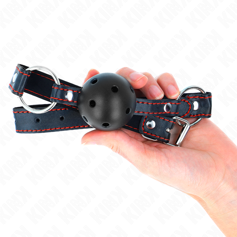 Kink Collar & Gag-Gag Sferic Dur Gol Negru Model 2 65 X 2.5 cm 3 img 188943 b1e9c98199eb2fe2f014edb736cfe4fd 1