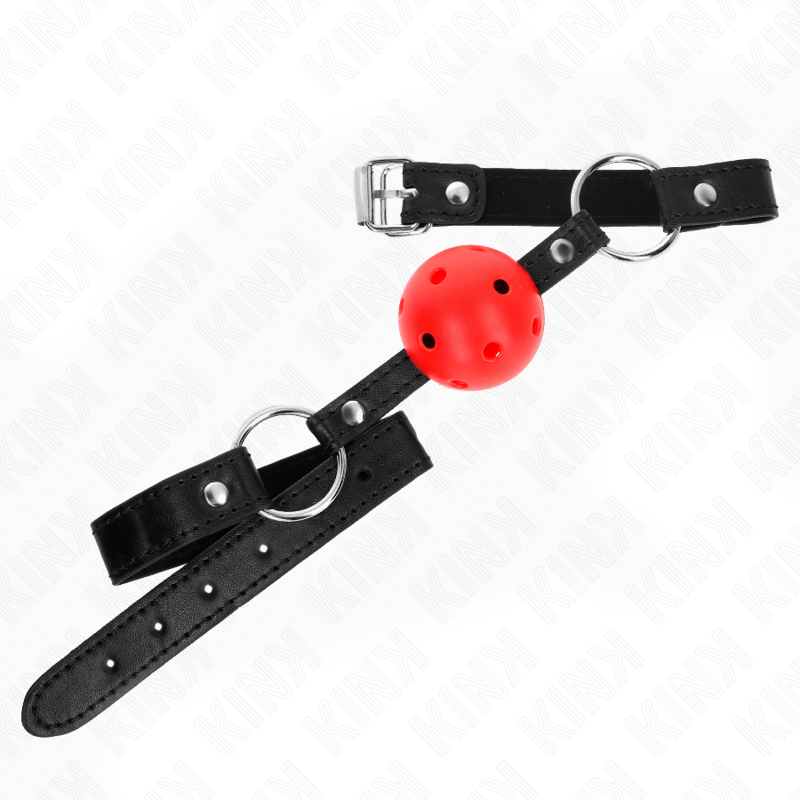Kink Collar & Gag-Gag cu Bilă Solidă Roșie 4.5 cm Model 1 63.5 X 2 img 188951 66111ef4d856e1bc71c32255b8335e31 1
