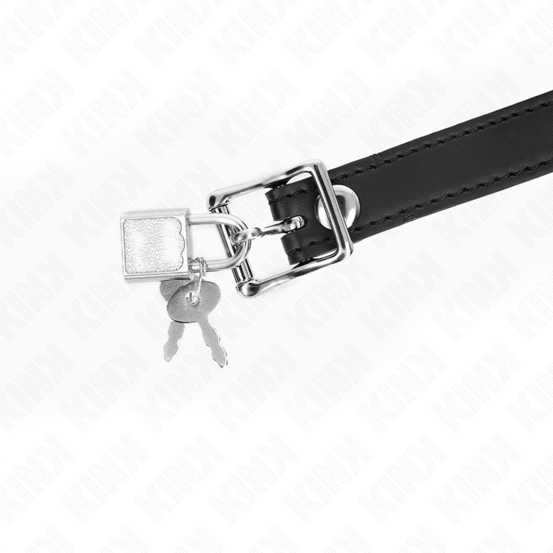 Kink Collar & Gag-Ball Gag din Silicon 4 cm cu Lacăt 60 X 2 cm 4 img 188959 654033686823c3bc6887fae666b1672e 1