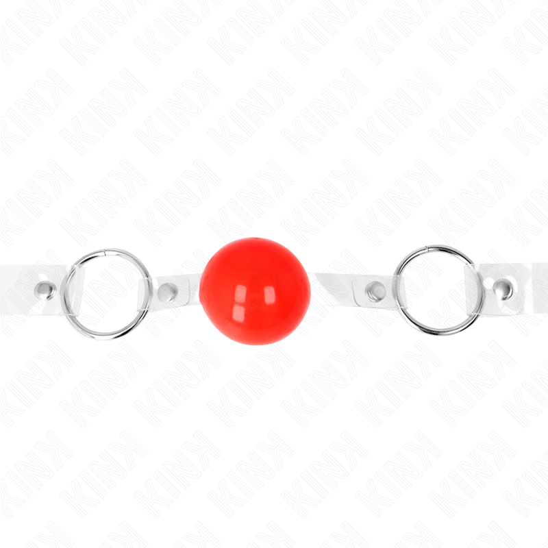 Kink Collar & Gag-Bilă Pvc Transparentă Roșie 4 cm, Gag Reglabil 4 img 188981 8a184aca8bb166fd3b66683ae82a56dd 1