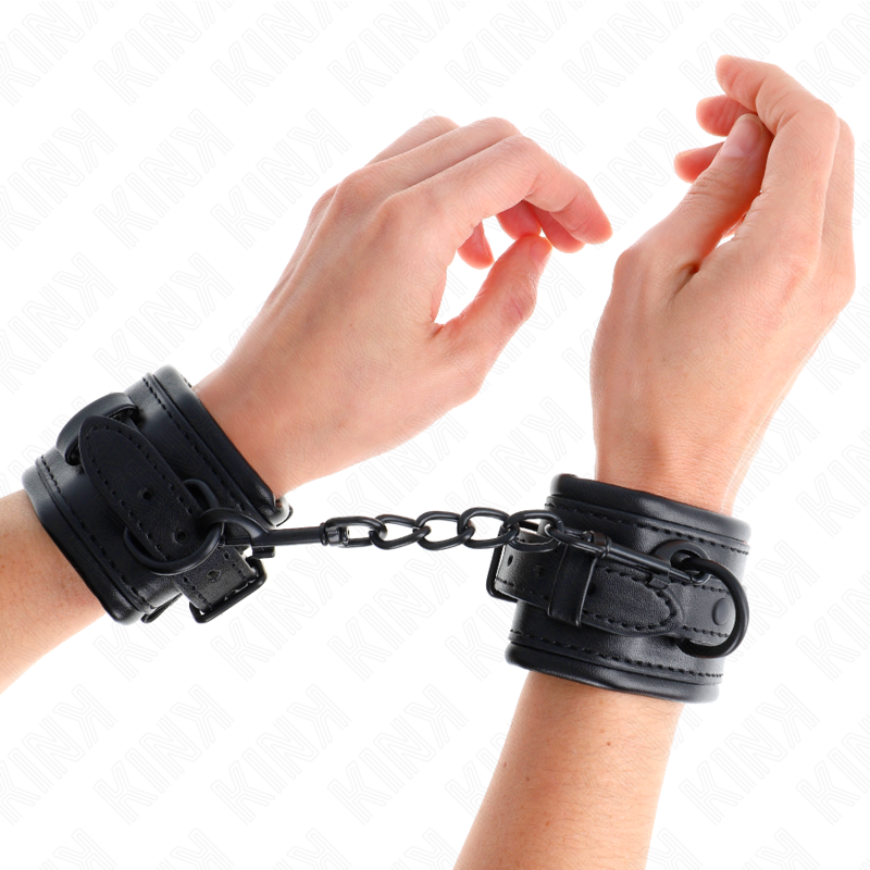 Kink Wrist Restraint-Mansoane pentru Încheieturi Negre 1 Kink Wrist Restraint-Mansoane pentru Încheieturi Negre · Bondage & Catuse